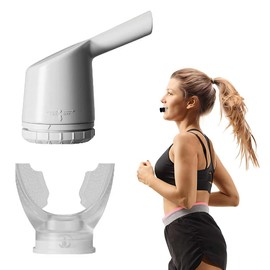 LQIOACU 2-in-1 Adjustable Lung Trainer, Breathing Trainer, Endurance Training for the Lungs, Breathing Trainer (White), multicoloured