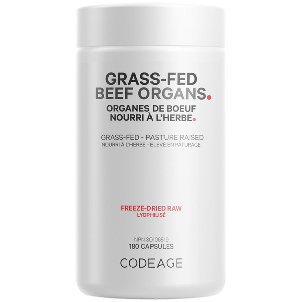 Codeage Codeage Grass Fed Beef Organs Supplement – Glandular Supplements