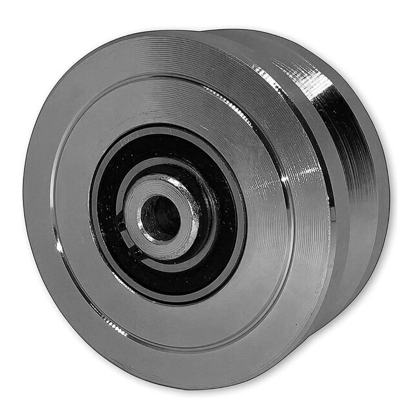 4” V-Groove Slide Gate Wheel Solid Steel Sliding Wheel Dual