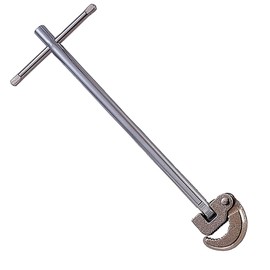 Edward Tools 12-Inch Adjustable Basin Wrench - Carbon Steel, Chrome Plated Body, Nickel Plated Jaw - Perfect for Faucets, Supply Lines, Valves, and Drains - Heavy Duty Plumbing Tool for Tight Spaces