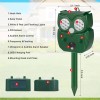 Jahy2Tech 2Pcs Solar Ultrasonic Animal Repellent with Motion Sensor