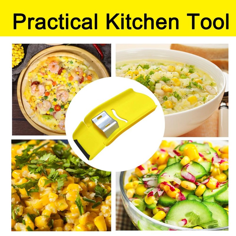 2 Pcs Corn Peeler, Yellow Corn Cob Stripper Fast Corn