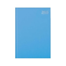 1ABOVE 2025 Premium Quality A5 Week to View Diary | Pastel colour | Hardback Casebound Cover & Ribbon Marker WTV Year Planner for Business, Office, Home, Appointments (LIGHT BLUE)