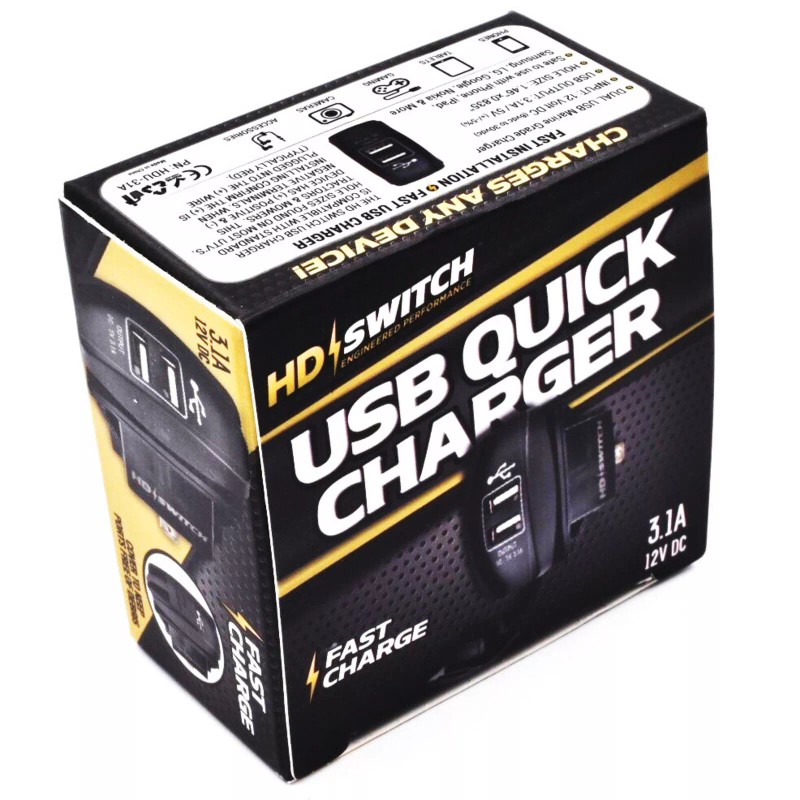 HD Switch USB Charger Kit Fits ALL John Deere Gator