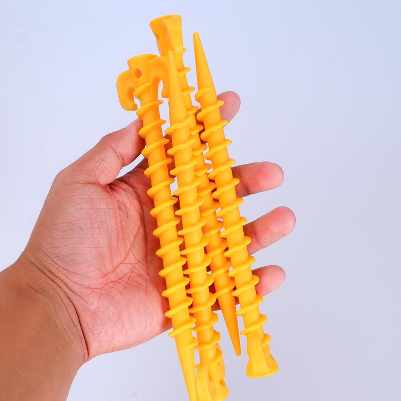 8 Pack Plastic Tent Pegs Tent StakesTent Pegs Heavy Duty