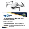 ReclaimDrone.com TRUST - Recreational UAS Safety Test Completion Certificate card