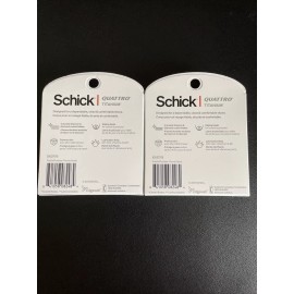 Schick 2x Schick Quattro Titanium 4+2 Value Pack Razor Blade Refills New