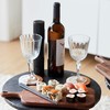 Point Virgule Walnut Wood Serving Board with Handle, Perfect for