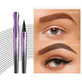 Long Lasting Eyeliner, 2 Counts/set Waterproof Eyeliner, Quick Drying Eyeliner Pen, Professional Daily Makeup Accessories