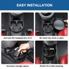 Tumukiw Center Console Storage Box Compatible with Fiat 500 2007-2015