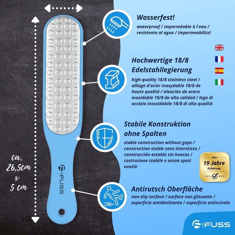 Mr. Fuss® Laser callus rasp - callus removal with callus