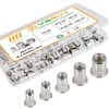 VGBUY 80Pcs Rivet Nut Kit, SAE Rivet Nuts Assortment #8-32,