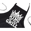 KING OF THE GRILL, Novelty Apron*, LARGE SIZE FRONT POCKETS,