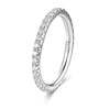 Large Wedding Band Sterling Silver Thumb Rings for Women Moissanite