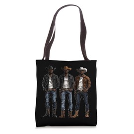 Black African American Cowboy Western Country Texas Rodeo Tote Bag