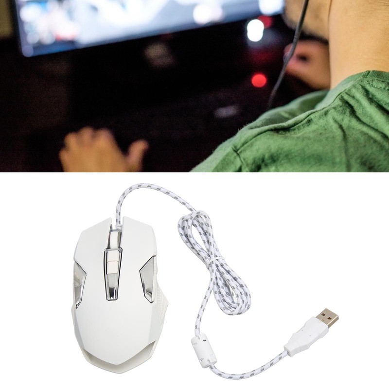 RGB Gaming Mouse Multifunction Ergonomic 7200 DPI Wired Optical Gaming