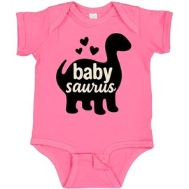 inktastic Babysaurus Cute Dinosaur Baby Gift Baby Bodysuit 18 Months Hot Pink 45e30