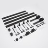 Dondelight Barn Door Hardware Kit 5FT, Heavy Duty Modular Sliding