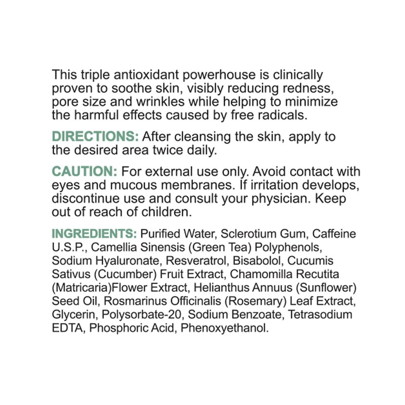 Replenix Redness Reducing Triple AOX Serum, Hydrating Medical-Grade Antioxidant Facial