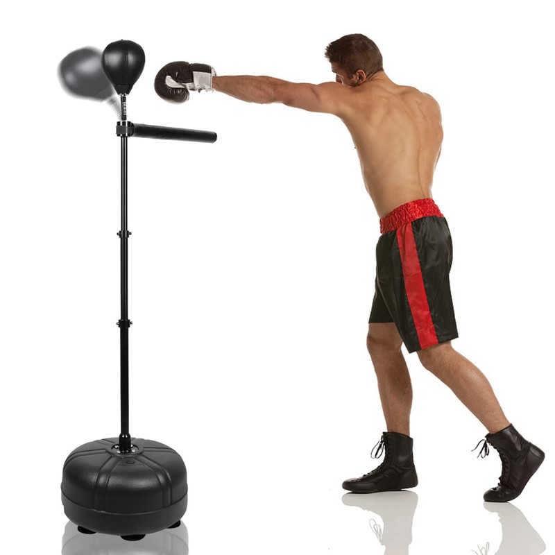 Spinning Reflex Bar: Punching Bag, Adjustable Height
