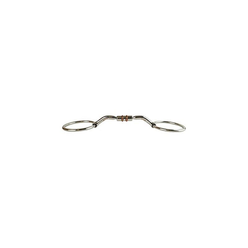 AK Loose Ring Rotary Curved Snaffle Horse Riding Bits AKRS-2618