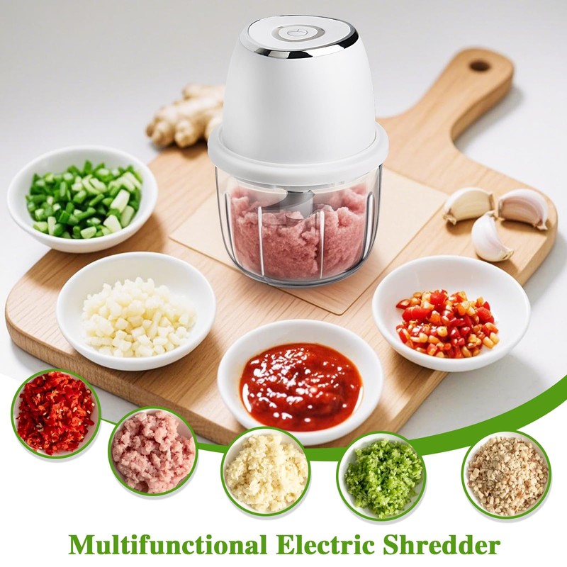 Electric Mini Chopper, 350 ml Onion Cutter, Electric Vegetable Chopper,