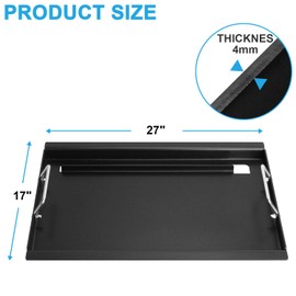 Full Size Griddle for Charbroil Performance 5-Burner, Flat Top Griddle for Charbroil Grill 463448021 463449021 463450022 463451022 463455021 463458021, Replacement Parts for G426-0004-W1 G426-0005-W1