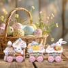 Hodao Easter Train Figurine Handcrafted Bunny and Chick Decoration Adorable