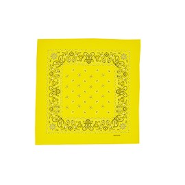 Vamqor 12pcs Bandana for women and men 100% Cotton Custom Fashion Paisley Design Multifunctional Outdoor Square Handkerchief (Yellow)