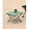 iClimb Ultralight Compact Camping Folding Table with Carry Bag (Green