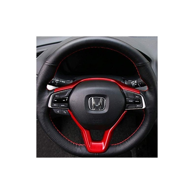 Duoles Red Print Interior Trim Air Vent Outlet emblem Sticker