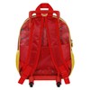 One Piece Luffy-Small 3D Backpack with Wheels, Red, 13 x