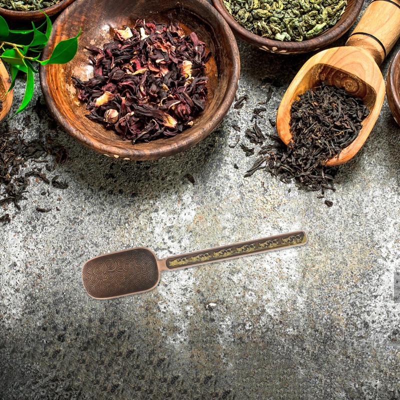 BESTONZON Tea Scoops Vintage Filling Scoop Spice Scoop Coffee Spoon