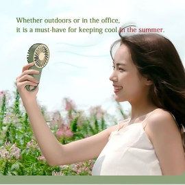 HDSUN Personal Fans Mini Handheld Fan,Portable Hand Fan with USB Rechargeable,3 Speeds Adjustable,2 in 1 Small Personal Fan,Desk Fan Portable Handheld Fan for Women Girls Travel Outdoor(White)