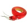 Ladies Skinny Leather Belt (34" to 37" LARGE, RED)