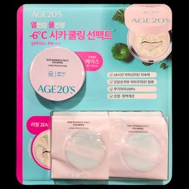 AGE2WENNESS AgeTuwenis Sun Essence Pact Case + Refill 2 / AGE20'S Sun Pact / 에이지튀웨니스 선 에센스 팩트 케이스 +리필2 / AGE20'S 선팩트