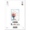doodlecards Auntie Birthday Card Bright Bouquet Medium Size with Plain