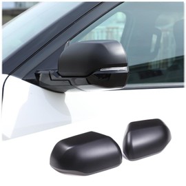 Sideview Mirror Cap Cover Trim Compatible with Toyota Tundra Sequoia 2022-2025, Side Wing Mirror Cap Car Decoration Accessories (Turn Signal Lamp Version) (Matte black)