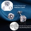 Diamond Earrings for Men Women Stud Earrings 925 Sterling Silver