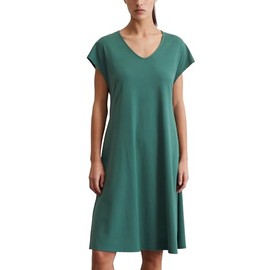 Marc O'Polo Women's Jersey Dress with Stretch Content Knee-Length, Summer Pine, S