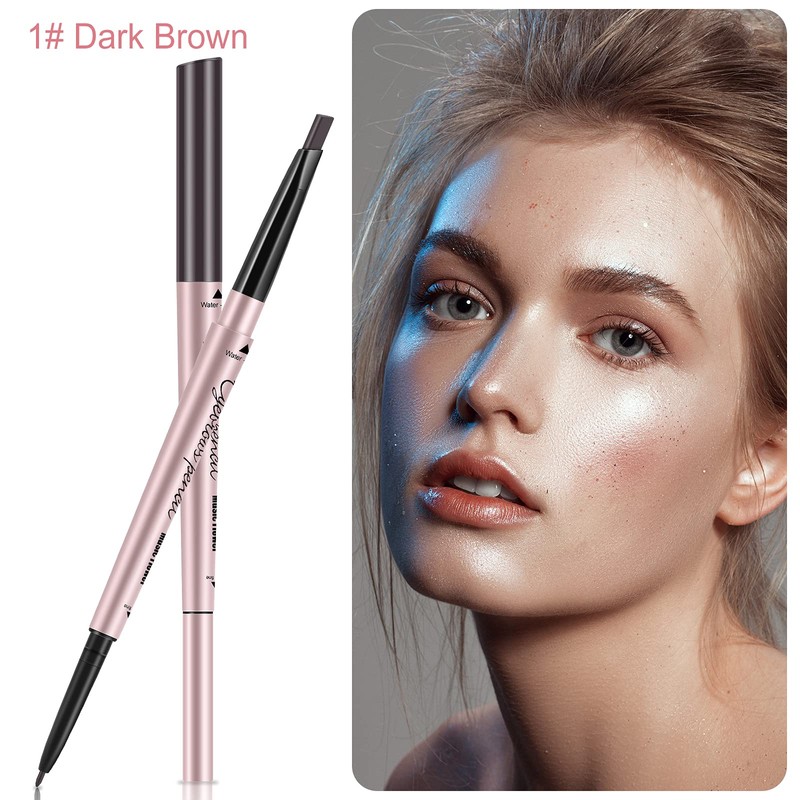 TurritopsisD Eyebrow Pencil, Brow Pen Dual-ends Thick & Fine Tip