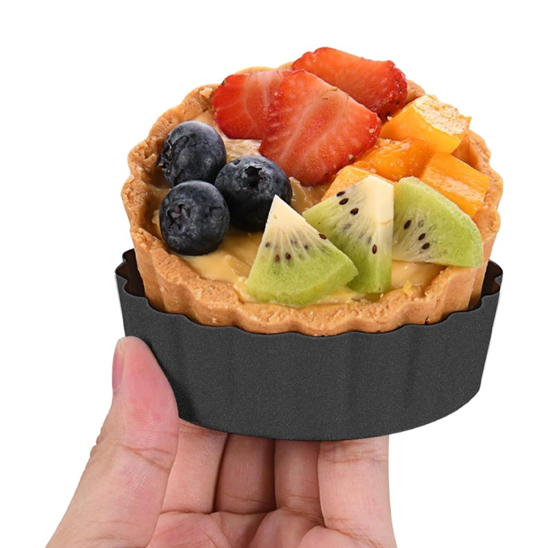 20 Pack Reusable Egg Tart Molds, 3 Inch Mini Tart