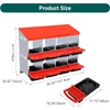 Chicken Nesting Boxes, 8 Compartments Metal Hens Egg Laying Box