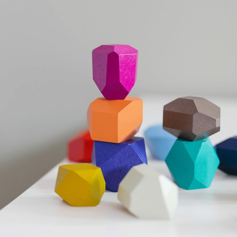 Remember Stacking Game 'Torrino' for Children - Wooden Toy Colourful