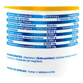 Vitamina C 120 Tabletas Vidanat