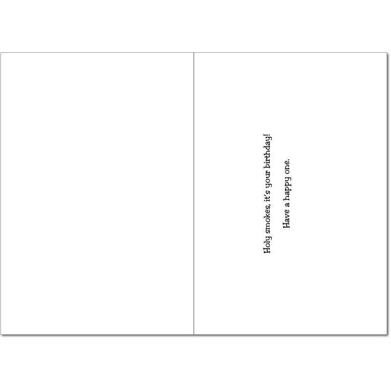 4261 Nun Smoking Unique Funny Birthday Card with Envelope