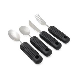 Medline Great Grip Weighted Utensil Set Of 4, Set