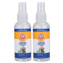Arm & Hammer for Pets Tartar Control Dental Spray for Dogs | Dog Dental Spray Reduces Plaque & Tartar Buildup Without Brushing | Mint Flavor, 4 Ounces (Pack of 2)