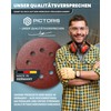 PICTORIS Schleifpapier 125mm Klett grobes Set – Exzenterschleifpapier mit langer