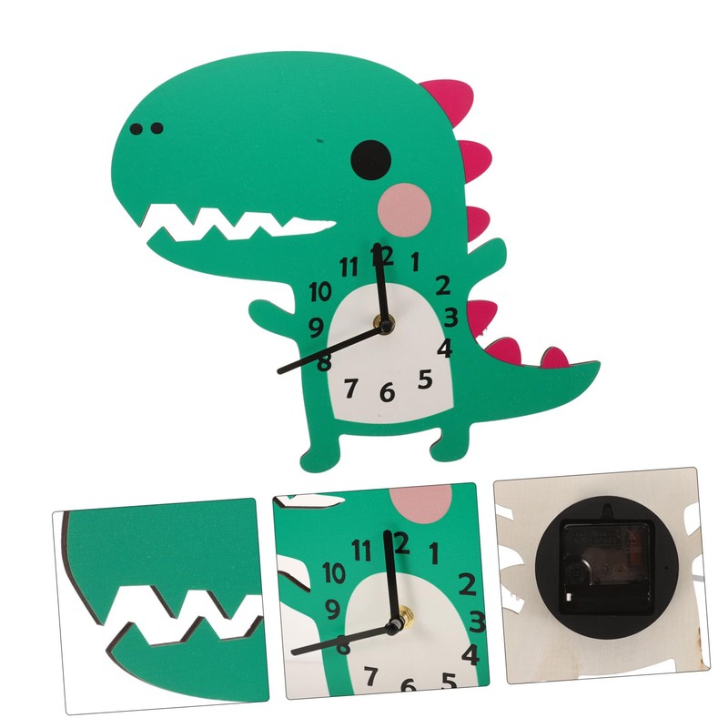 BIUDECO Wall Clock Wall Clocks for Living Room Clock Dinosaur